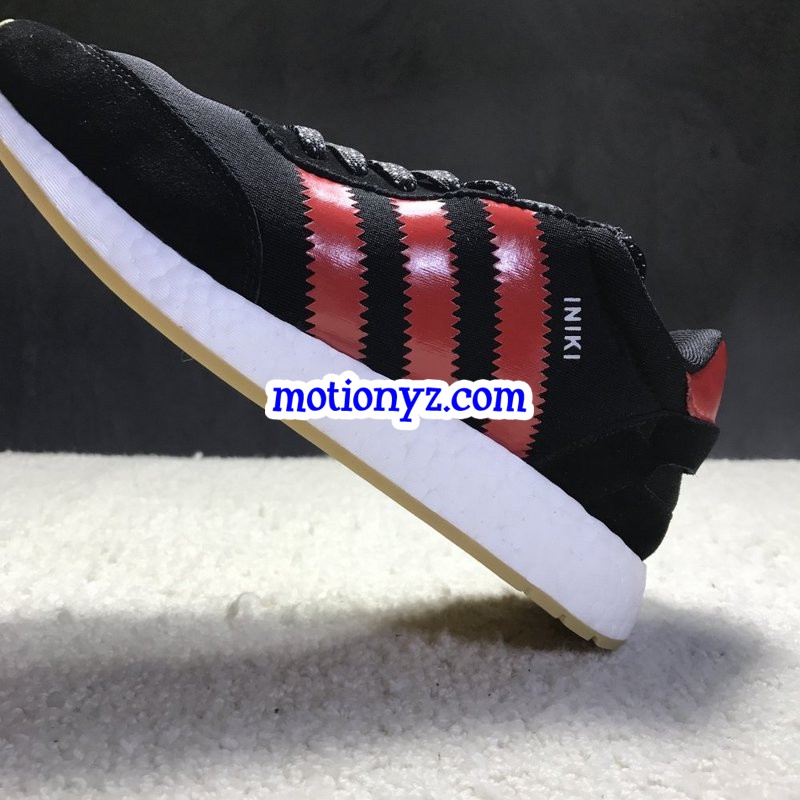 Adidas Iniki Runner Boost Black Red Real Boost